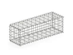 Karat Mörtel|Armierung^Gabionenkorb Lenox Steinkorb Zaun Sichtschutz Verzinkt 100 x 30 x 30 cm
