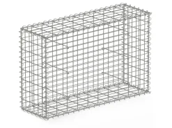 Karat Mörtel|Armierung^Gabionenkorb Lenox Steinkorb Zaun Sichtschutz Verzinkt 100 x 80 x 30 cm