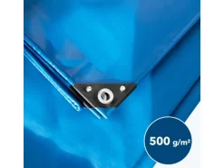 Karat Bauzubehör^Multifunktionale Abdeckplane LKW- & Anhängerplane 500 g/m² 2 x 3 m Blau