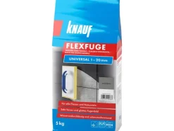 Fliesenzubehör|Steine*Knauf Fugenmörtel Flexfuge Universal 5 kg Zementgrau