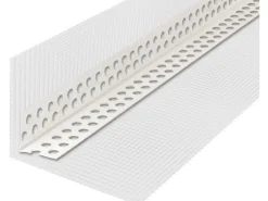 Armierung^Laier PVC-Eckwinkel Weiß mit Gewebe 8 cm x 12 cm x 250 cm