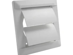 Marley Rohrventilatoren^Selbsttätige Verschlussklappe 140x140 mm für Rohranschluss Ø 100 mm Weiß