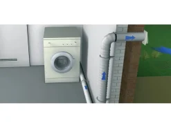 Lüftungsgitter|Mauerlüfter^Mauerlüfter mit Fliegennetz System 100 Weiß
