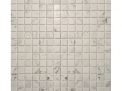 Mosaikfliesen|Verlegeplatten* Mosaikmatte Glas Marmor Schwarz Weiß 33 cm x 33 cm