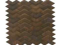 Wandfliesen|Mosaikfliesen* Mosaikmatte Wavy Metall Kupfer 29,5 cm x 30 cm