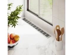 Badlüfter|Lüftungsgitter^MS Beschläge Lüftungsgitter 60 x 600 mm Alu Silber F1 Eloxiert Belüftungsgitter