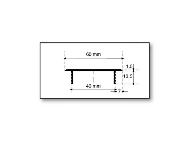 Badlüfter|Lüftungsgitter^MS Beschläge Lüftungsgitter 60 x 600 mm Alu Silber F1 Eloxiert Belüftungsgitter