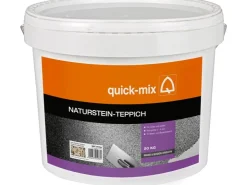 Quick Mix Steinteppiche^Naturstein-Teppich Marmorkiesel Grau 20 kg