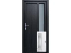 Wohnungseingangstüren|Nebeneingangstüren*PANTO Nebeneingangstür K511 Kunststoff Innen Weiß / Außen Anthrazit 88 x 198 cm DIN L