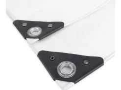 Noor Bauzubehör^Abdeckplane Super 200 g/m² Gewebeplane 3 m x 5 m Weiß