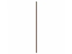 Zubehör Für Paneele|Akustikpaneele*Denpanels Paneel-Abschlussleiste Walnuss MDF Schwarz 6,5 cm x 240 cm Walnuss Schwarz