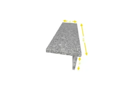 Außentreppen^Pedras Salgadas Aussentreppenbelag 100cm Geflammt bis 185mm Steigung PS100LK180
