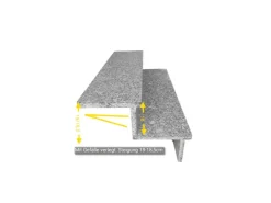 Außentreppen^Pedras Salgadas Aussentreppenbelag 100cm Geflammt bis 185mm Steigung PS100LK180