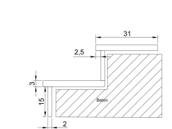 Außentreppen^Pedras Salgadas Aussentreppenbelag 100cm Geflammt bis 185mm Steigung PS100LK180
