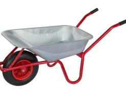Baugeräte*pro-bau-tec Einrad-Schubkarre 85 l Muldenvolumen 160 kg Traglast Verzinkt
