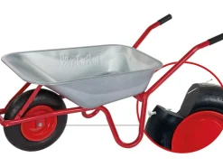 Baugeräte*pro-bau-tec Einrad-Schubkarre 85 l Muldenvolumen 160 kg Traglast Verzinkt