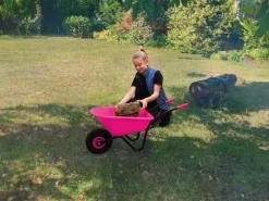 Bauzubehör|Baugeräte*pro-bau-tec Kinderschubkarre 20 l Pink