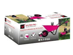 Bauzubehör|Baugeräte*pro-bau-tec Kinderschubkarre 20 l Pink