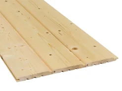 Profilholz^Profilholz Bergen Fichte/Tanne Nut und Feder 18 mm x 146 mm x 2400 mm