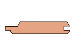 Profilholz* Profilholz Kombiprofil Douglasie Nut und Feder 19 mm x 116 mm x 2.000 mm