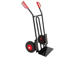 Baugeräte*PROREGAL Sackkarre Rhino XL Schaufel HxBxT 104 x 60 x 50 cm Tragkraft 250kg Pannensichere Räder Schwarz