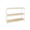PROREGAL Paletten^Schwerlastregal Mid Wood Yeti Three HxBxT 150 x 150 x 75 cm Fachlast 400 kg Weiß