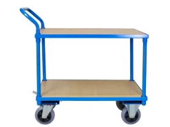 Bauzubehör|Baugeräte*PROREGAL Tischwagen Pro mit 2 Etagen HxBxT 95 x 50 x 97 cm Traglast 400 kg Lichtblau