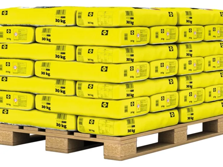 Sakret Sockel-Fliesen|Putze^Maschinen-Zementputz MZP Grau 30 kg (42 Säcke - 1260 kg) 1 Palette