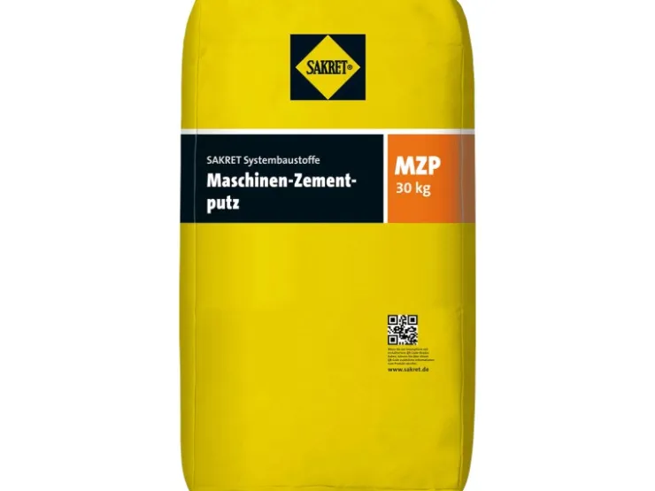 Sakret Sockel-Fliesen|Putze^Maschinen-Zementputz MZP Grau 30 kg (42 Säcke - 1260 kg) 1 Palette