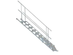 Baugeräte|Bauzubehör^Schake Bautreppe Stahl 1.000 mm 16 Stufen Beton