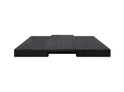 Baugeräte^Schake Fußplatte Einstecktasche 60 mm x 60 mm Schwarz