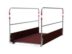 Baugeräte|Bauzubehör^Schake Grabenbrücke Holz 1 m x 2,2 m Braun
