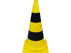 Bauzubehör|Baugeräte^Schake PVC-Leitkegel 50 cm Gelb-Schwarz