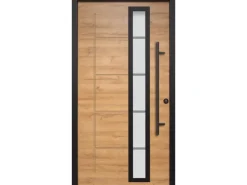 Splendoor Haustüren^Haustür ThermoSpace Paris Prime Woodeffect 110 cm x 210 cm Anschlag Re