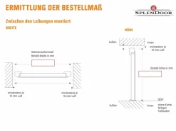 Wohnungseingangstüren*Splendoor Wohnungseingangstür BARI ACOUSTIC 44dB RC2 Links Nussbaum nach Maß