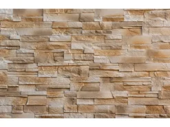 Akustikpaneele|Verblender* Stegu Verblender Istria Beige 9,3 cm x 20 - 34 cm x 1,2 - 2,4 cm - 0,51 m²