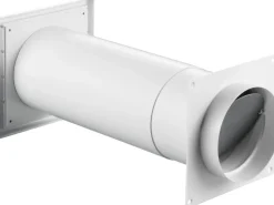Mauerlüfter|Mauerkasten^Teleskop-Mauerkasten Rundrohranschluss System 125