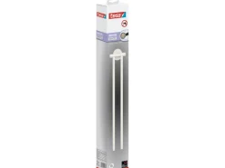 Tesa Musterfliesen^Moon White Handtuchhalter 2-Armig Matt inkl. Klebelösung Weiß