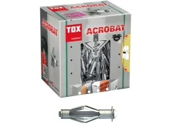 TOX Musterfliesen^Metall-Hohlraumdübel Acrobat M6 x 52 mm mit Metrischer Schraube M6 x 58 mm