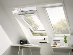 Badlüfter|Dachfenster*Velux Schwingfenster GGU CK06 0066 Polyurethan 55 cm x 118 cm