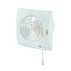 Badlüfter|Rohrventilatoren^VENTS Axialer Abluftventilator Für Wand Quiet 100 VT Mit Zugschalter & Nachlauf