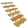 Vinuovo Außentreppen^Außentreppe Stahl Oslo 6 Treppenstufen Holz 80cm