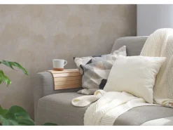 AS-Creation Musterfliesen^Vliestapete Blumentapete Glänzend Leicht Strukturiert Beige FSC®