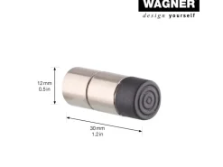 Wagner Türstopper^Wandtürstopper Ø 12 mm x 30 mm Edelstahl Optik