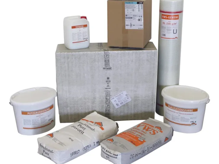Armierung^WDVS-Premium-Paket WLG 035 180 mm mit Mineralwoll-Dämmplatten
