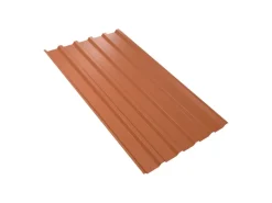 Weckman Bedachungen^Trapezblech W35 Stahl Antikondensvlies 5.000 x 1.070 x 0,5 mm Ziegelrot