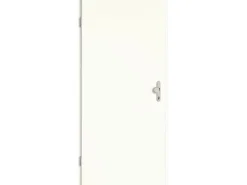 Zimmertüren|Wohnungseingangstüren*GetaDoor Wohnungseingangstür Klimaklasse 3 CPL Weiß ähnl. RAL9016 (GL222) 98,5x198,5 cm L