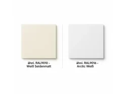 Zimmertüren|Wohnungseingangstüren*GetaDoor Wohnungseingangstür Klimaklasse 3 CPL Weiß ähnl. RAL9016 (GL222) 98,5x198,5 cm L
