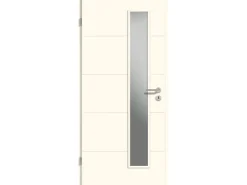 Zimmertüren|Türstopper*GetaDoor Zimmertür Catro Line ähnl. RAL 9010 LA1-D Satiniert 198,5 x 86 cm L